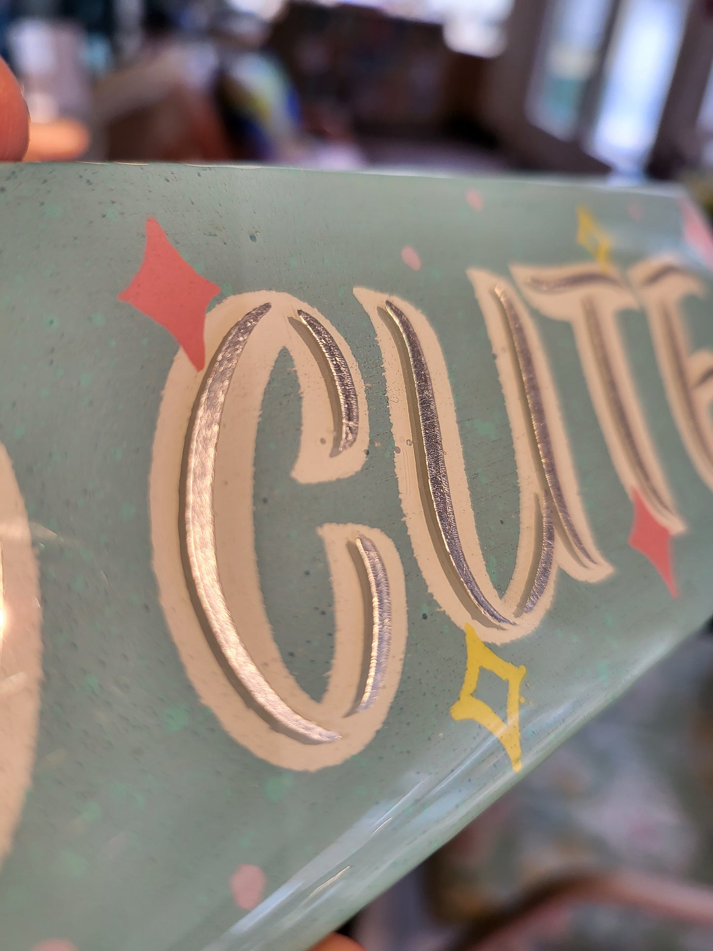 Ellietype | 'So Cute' | Hand Painted Mini Sign