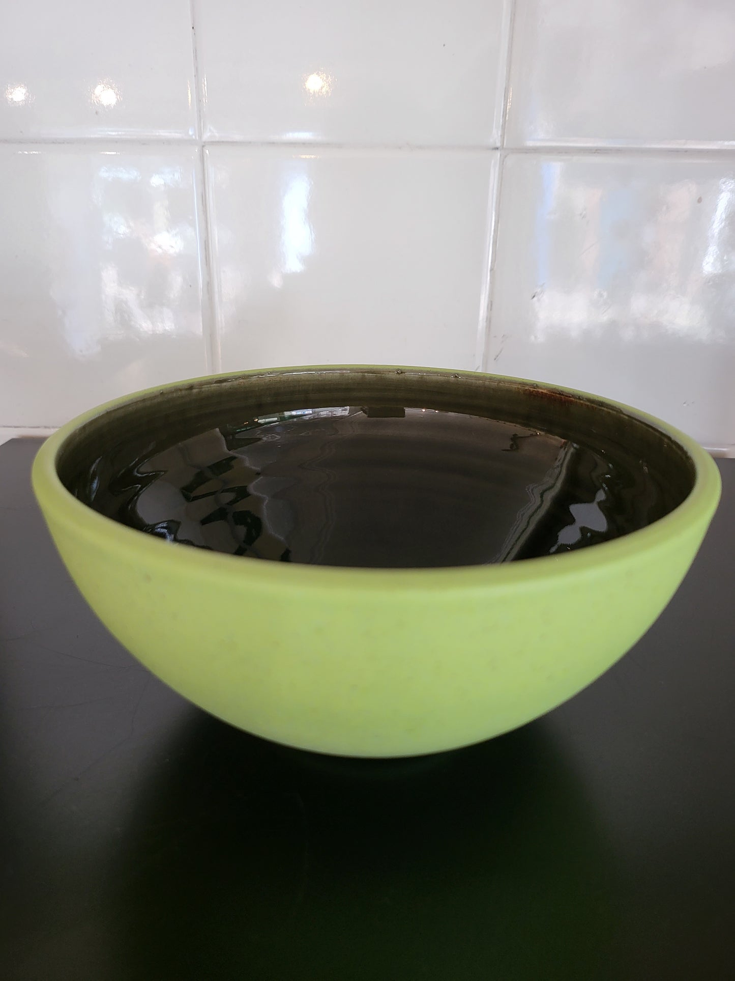 Garnet McCulloch |Double Green Bowl (Medium) | Ceramic
