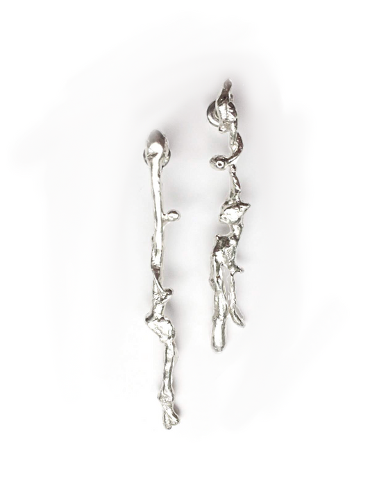 Juliette Mole | Straight Earrings | Hallmarked Silver Jewellery