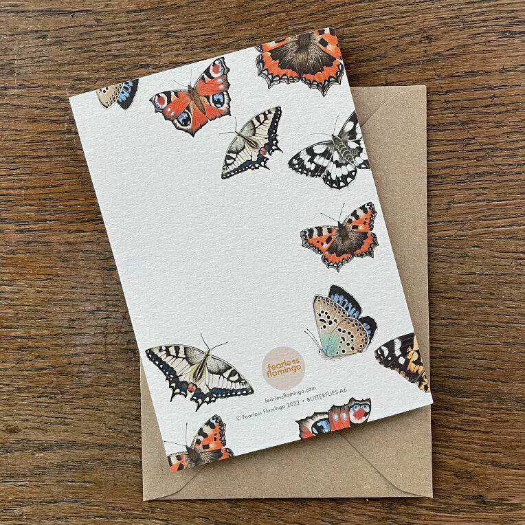 Busy Butterflies - Blank Card