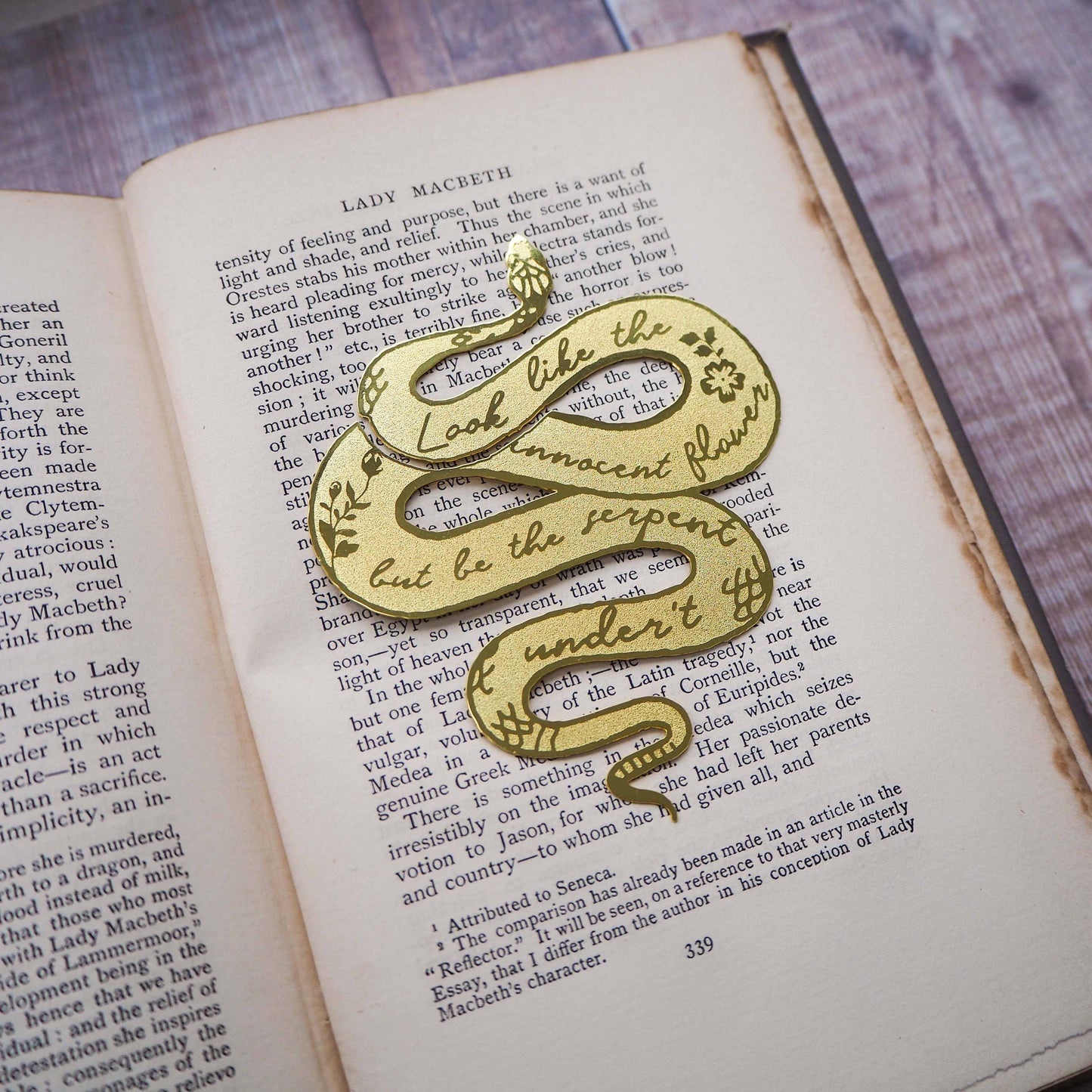 Lady Macbeth | Serpent Brass Bookmark