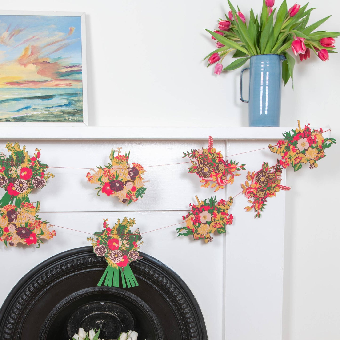 East End Press | Bouquet Sewn Garland | Home Decoration