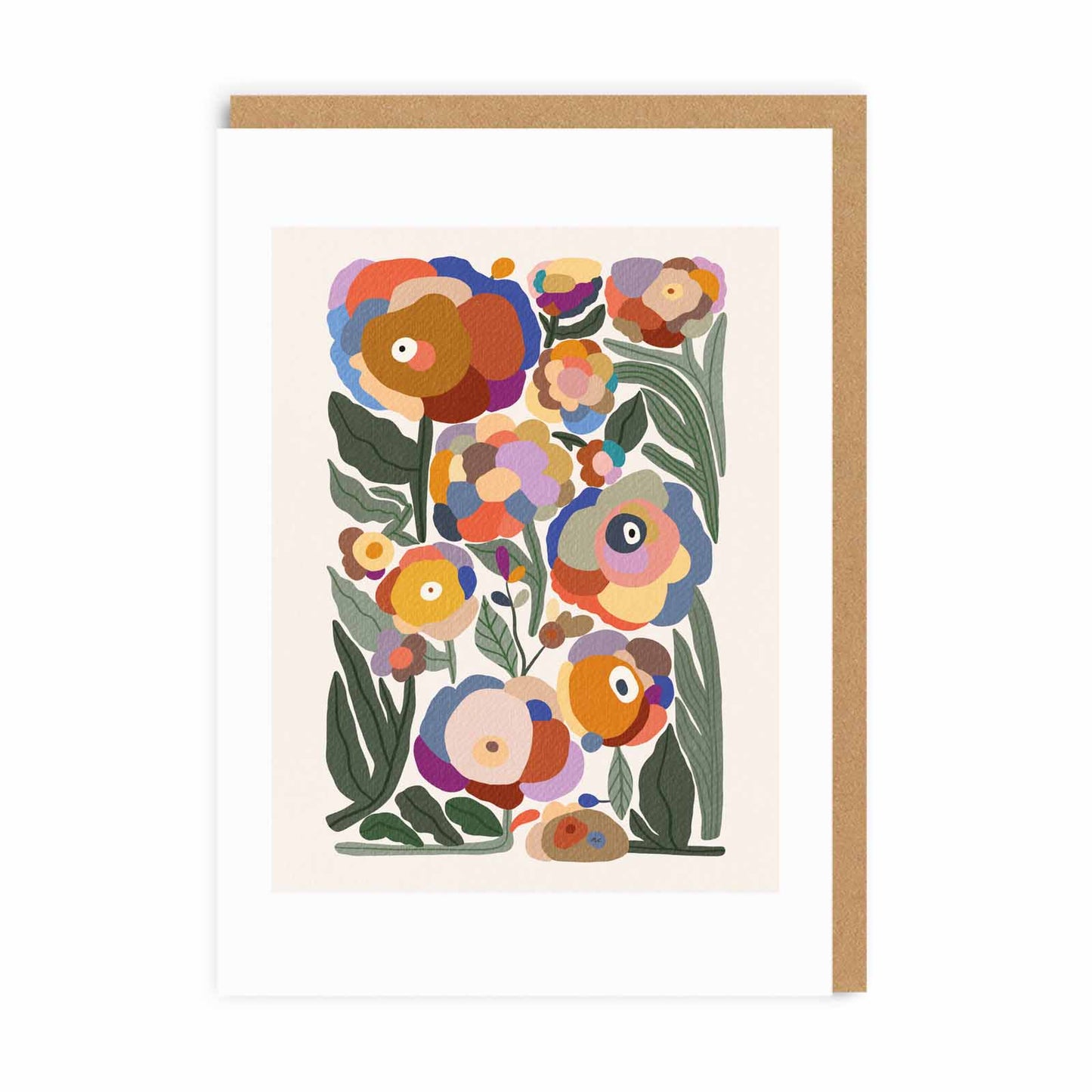 Marina Ester Castaldo | Abstract Floral | A6 Greeting Card