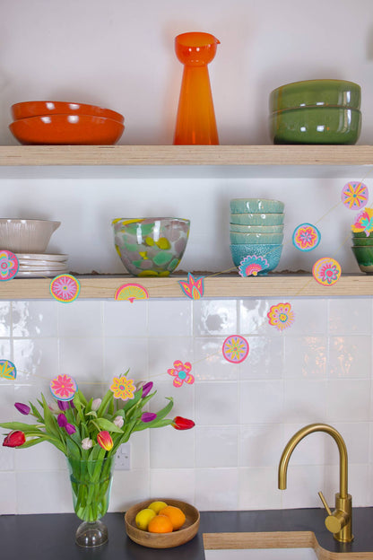 East End Press | Bright Midsommar Sewn Garland | Home Decoration