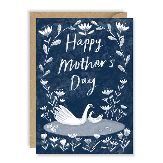 Joy Nevada |Mother's Day Swans | Greetings Card
