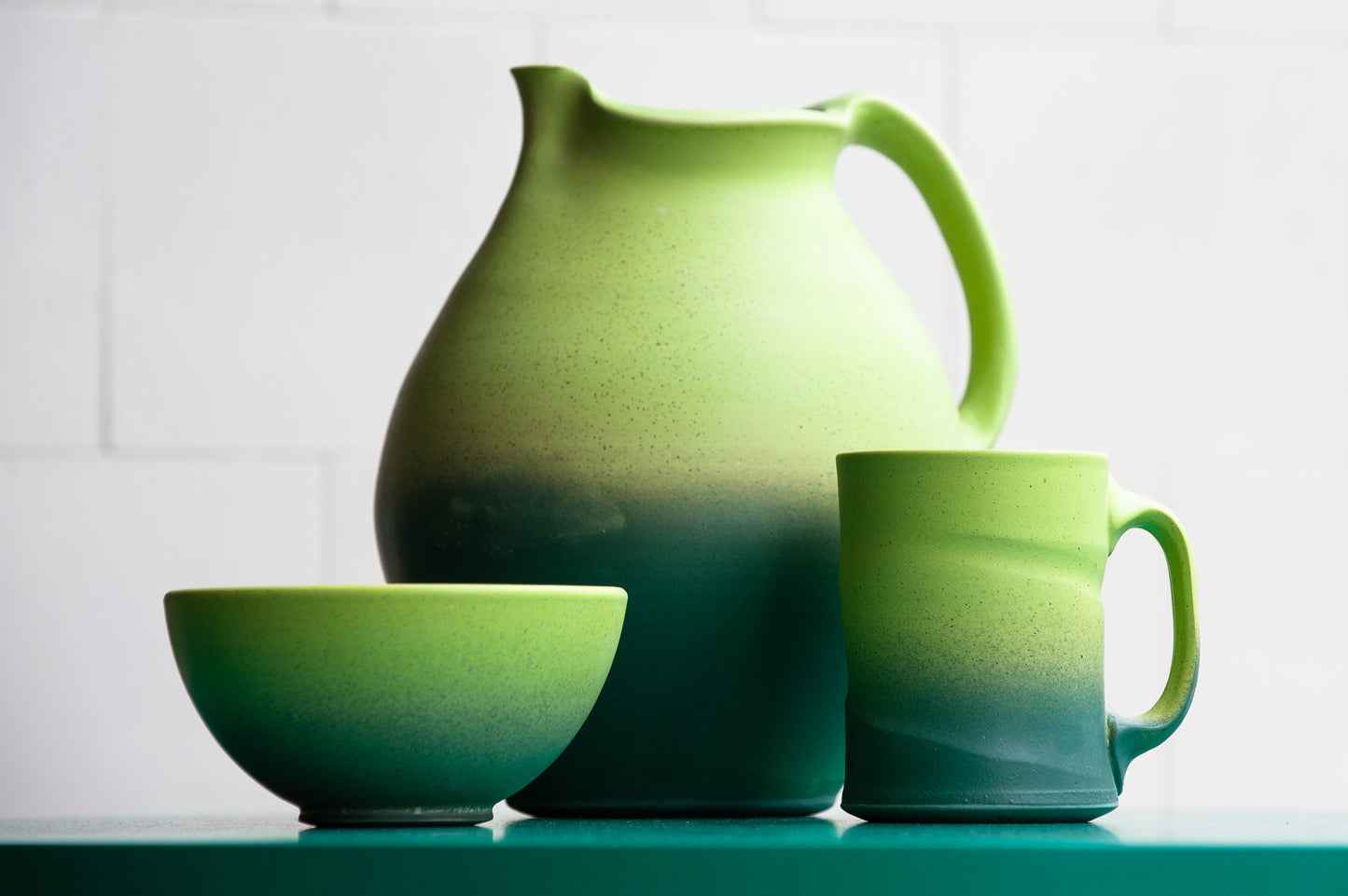 Garnet McCulloch | Double Green Jug | Ceramic