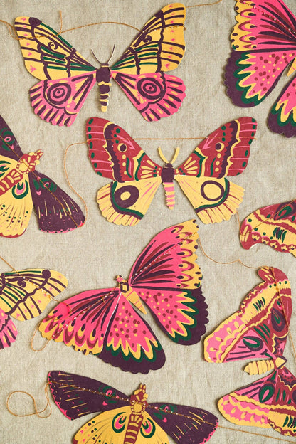 East End Press | Colourful Butterflies Sewn Garland | Home Decoration