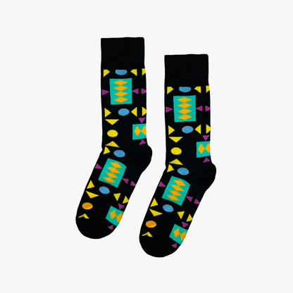 AFROPOP socks | Retro Black | Medium