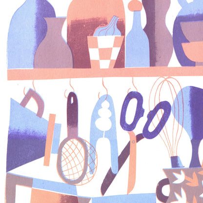 Esme MacIntyre | 'Kitchen Shelves' | Silkscreen Print