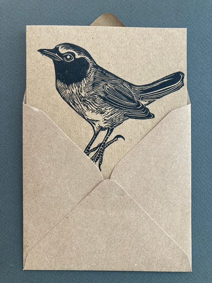 Georgia Flowers | Redstart | Linoprinted Greetings Card