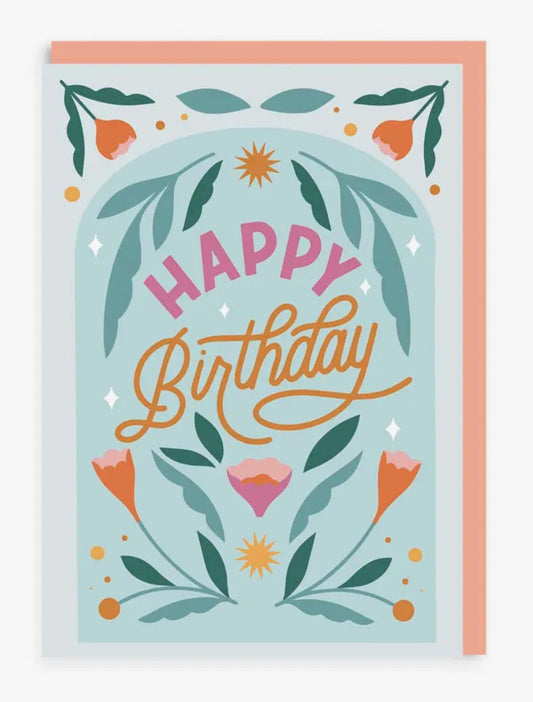 Ohh Deer - Floral Birthday Card