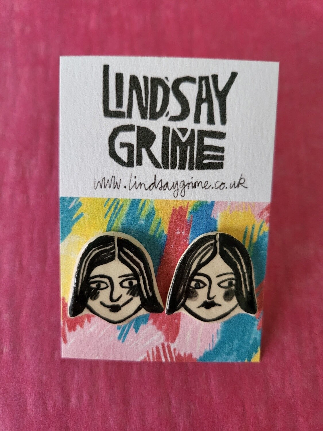 Faces - Stud Earrings