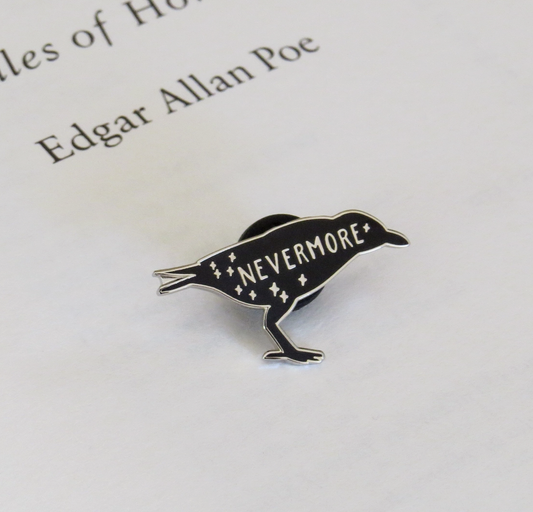 The Raven - Edgar Allan Poe - Enamel Pin Badge