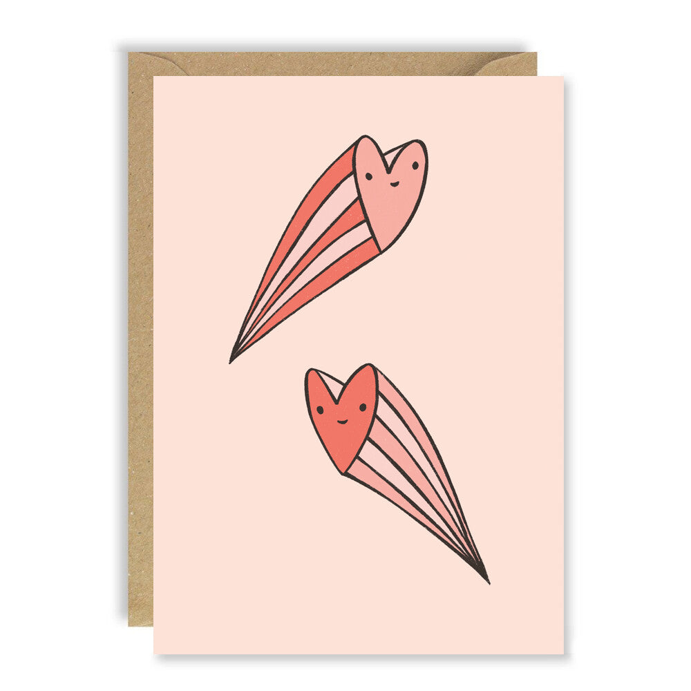 Heart Faces - Greetings Card